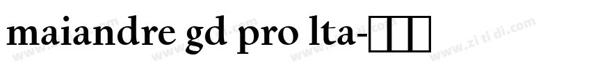maiandre gd pro lta字体转换